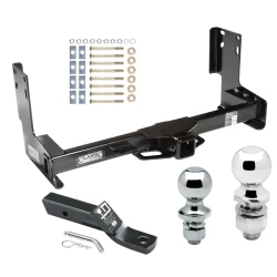 Trailer Tow Hitch For 07-25 Mercedes Freightliner Dodge Sprinter Van w/o OEM Step Bumper Except 144" WB Receiver w/ 1-7/8" and 2" Ball