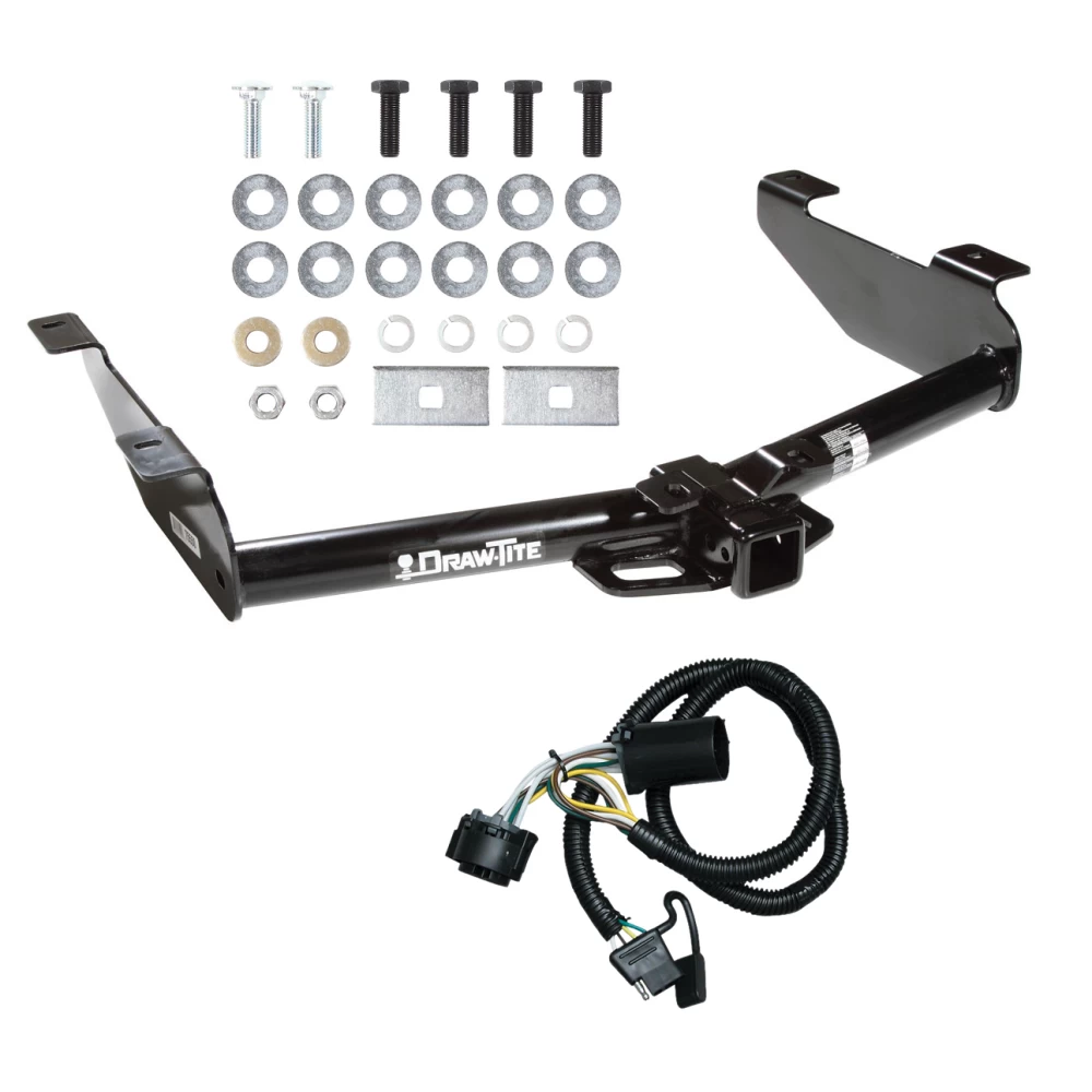 Trailer Tow Hitch For 01-10 Chevy Silverado GMC Sierra 2500 HD 3500 HD 07-07 Classic w/ Wiring Harness Kit