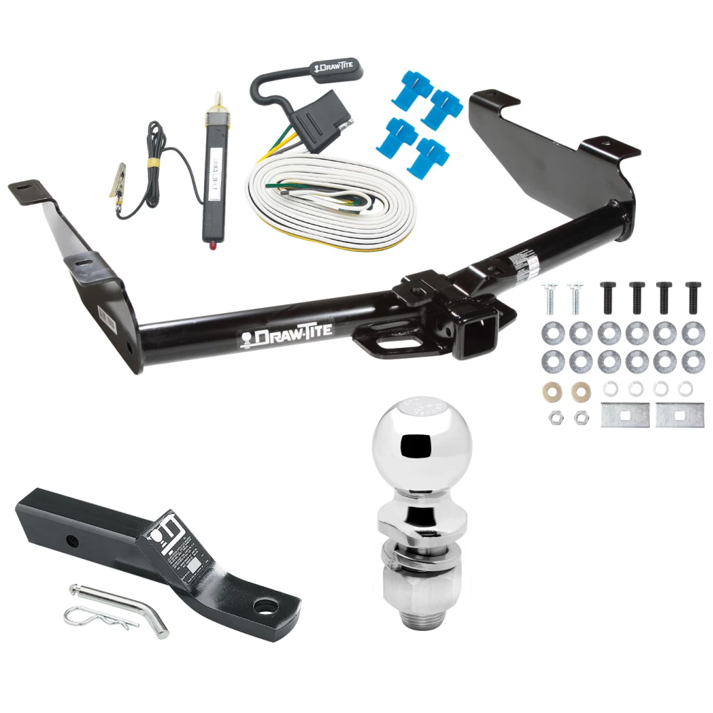Custom Fit Trailer Hitch Wiring Harness (Requires Splicing) 2" Drop Ball-Mount w/ Pin/Clip 2" Chrome Ball Installation Hardware Installation Instructions 75550 20252 23 63845 Draw-Tite Trailer Tow Hitch 01-07 Chevy Silverado GMC Sierra 2500 HD Trailer Tow Hitch For 01-07 Chevy Silverado GMC Sierra 2500 HD 3500 Complete Package w/ Wiring and 2" Ball