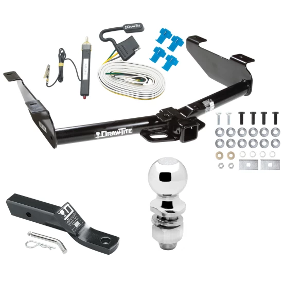Custom Fit Trailer Hitch Wiring Harness (Requires Splicing) 2" Drop Ball-Mount w/ Pin/Clip 2" Chrome Ball Installation Hardware Installation Instructions 75550 20252 23 63845 Draw-Tite Trailer Tow Hitch 01-07 Chevy Silverado GMC Sierra 2500 HD Trailer Tow Hitch For 01-07 Chevy Silverado GMC Sierra 2500 HD 3500 Complete Package w/ Wiring and 2" Ball