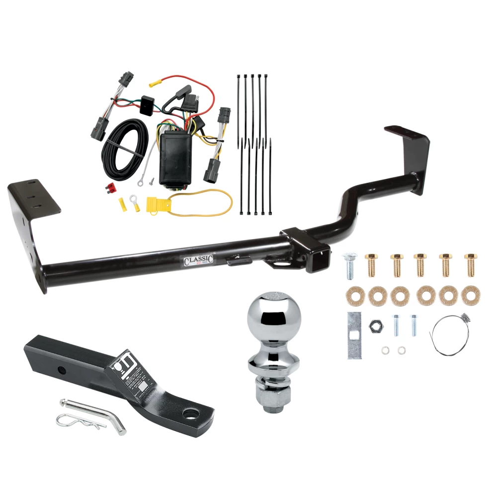 Custom Fit Trailer Hitch Wiring Harness (Plug & Play) 2" Drop Ball-Mount w/ Pin/Clip 1-7/8" Chrome Ball Installation Hardware Installation Instructions 75551 118410 23 63816 Draw-Tite Trailer Tow Hitch 07-10 KIA Sedona Complete Package Wiri Trailer Tow Hitch For 07-10 KIA Sedona Complete Package w/ Wiring and 1-7/8" Ball
