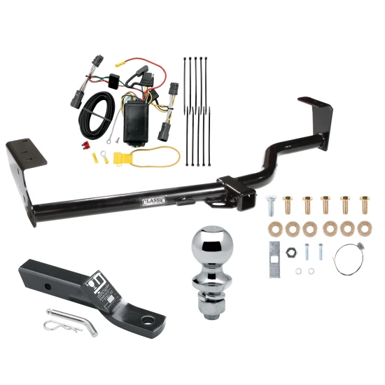 Custom Fit Trailer Hitch Wiring Harness (Plug & Play) 2" Drop Ball-Mount w/ Pin/Clip 1-7/8" Chrome Ball Installation Hardware Installation Instructions 75551 118410 23 63816 Draw-Tite Trailer Tow Hitch 07-10 KIA Sedona Complete Package Wiri Trailer Tow Hitch For 07-10 KIA Sedona Complete Package w/ Wiring and 1-7/8" Ball