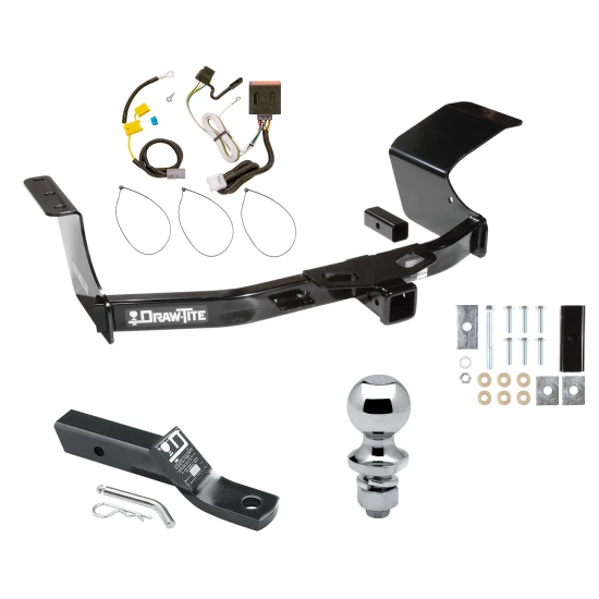 Custom Fit Trailer Hitch Wiring Harness (Plug & Play) 2" Drop Ball-Mount w/ Pin/Clip 1-7/8" Chrome Ball Installation Hardware Installation Instructions 75555 118518 23 63816 Draw-Tite Trailer Tow Hitch 07-13 Mitsubishi Outlander Complete Pa Trailer Tow Hitch For 07-13 Mitsubishi Outlander Complete Package w/ Wiring and 1-7/8" Ball