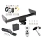 Trailer Tow Hitch For 08-10 Saturn Vue 12-12 Chevrolet Captiva Sport Deluxe Package Wiring 2" Ball and Lock