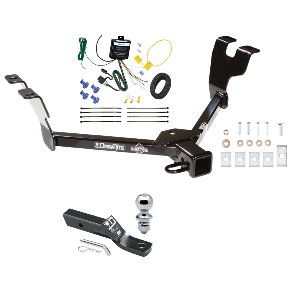 Trailer Tow Hitch For 05-07 Subaru Outback Sedan 08-09 Legacy Complete Package w/ Wiring and 1-7/8" Ball