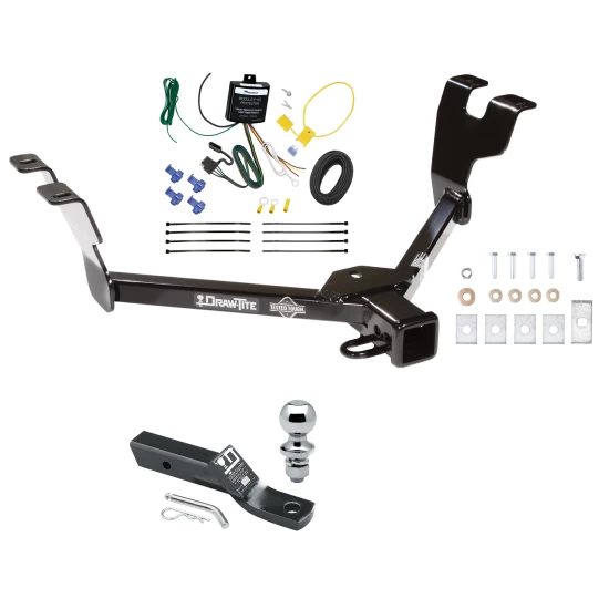 Trailer Tow Hitch For 05-07 Subaru Outback Sedan 08-09 Legacy Complete Package w/ Wiring and 1-7/8" Ball