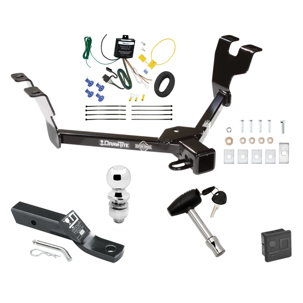 Trailer Tow Hitch For 05-07 Subaru Outback Sedan 08-09 Legacy Deluxe Package Wiring 2" Ball and Lock