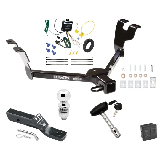 Trailer Tow Hitch For 05-07 Subaru Outback Sedan 08-09 Legacy Deluxe Package Wiring 2" Ball and Lock