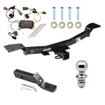 Trailer Tow Hitch For 05-09 Hyundai Tucson All Models Complete Package w/ Wiring and 1-7/8" Ball
