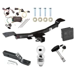 Trailer Tow Hitch For 05-09 Hyundai Tucson All Models Deluxe Package Wiring 2" Ball and Lock