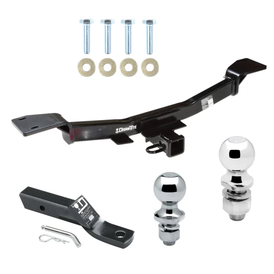 Trailer Tow Hitch For 05-09 Hyundai Tucson 05-10 KIA Sportage Receiver w/ 1-7/8" and 2" Ball