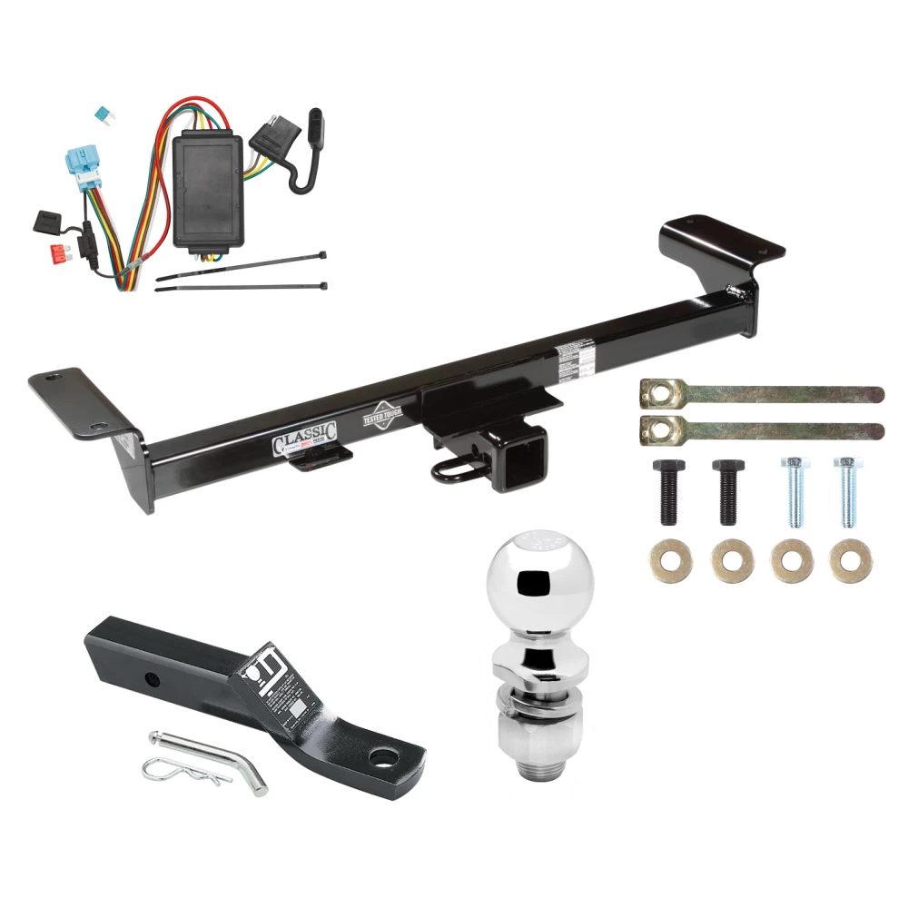 Trailer Tow Hitch For 07-09 Acura RDX All Models Complete Package w/ Wiring and 2" Ball