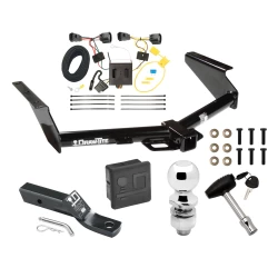 Trailer Tow Hitch For 08-12 Jeep Liberty All Models Deluxe Package Wiring 2" Ball and Lock