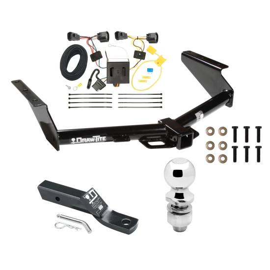 Trailer Tow Hitch For 08-12 Jeep Liberty All Models Complete Package w/ Wiring and 2" Ball