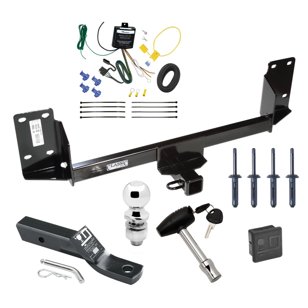 Trailer Tow Hitch For 07-14 BMW X5 All Models Deluxe Package Wiring 2" Ball and Lock