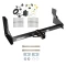 Trailer Tow Hitch For 14-25 Freightliner Mercedes-Benz Sprinter 1500 2500 3500 w/ Factory Step Bumper w/ Wiring Harness Kit with factory step bumper