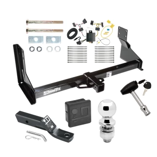 Trailer Tow Hitch For 07-13 Mercedes-Benz Freightliner 07-09 Dodge Sprinter 2500 3500 w/ Factory Step Bumper Deluxe Package Wiring 2" Ball and Lock