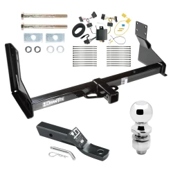 Trailer Tow Hitch For 07-13 Mercedes-Benz Freightliner 07-09 Dodge Sprinter 2500 3500 w/ Factory Step Bumper Complete Package w/ Wiring and 2" Ball