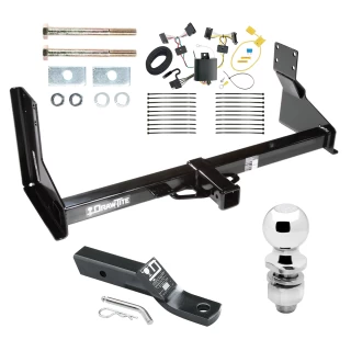 Trailer Tow Hitch For 07-13 Mercedes-Benz Freightliner 07-09 Dodge Sprinter 2500 3500 w/ Factory Step Bumper Complete Package w/ Wiring and 2" Ball