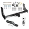 Trailer Tow Hitch For 07-13 Mercedes-Benz Freightliner 07-09 Dodge Sprinter 2500 3500 w/ Factory Step Bumper Complete Package w/ Wiring and 2" Ball