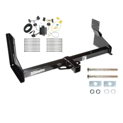 Trailer Tow Hitch For 07-13 Mercedes-Benz Freightliner 07-09 Dodge Sprinter 2500 3500 w/ Factory Step Bumper w/ Wiring Harness Kit with factory step bumper
