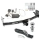 Trailer Tow Hitch For 04-12 Chevrolet Colorado GMC Canyon 06-08 Isuzu I-Series Pickup Complete Package w/ Wiring and 1-7/8" Ball