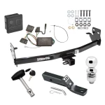 Trailer Tow Hitch For 04-12 Chevrolet Colorado GMC Canyon 06-08 Isuzu I-Series Pickup Deluxe Package Wiring 2" Ball and Lock