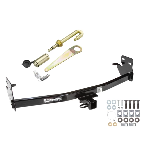Trailer Tow Hitch For 04-12 Chevy Colorado GMC Canyon 06-08 Isuzu I-Series Pickup Class 3 2" Towing Receiver w/ J-Pin Anti-Rattle Lock