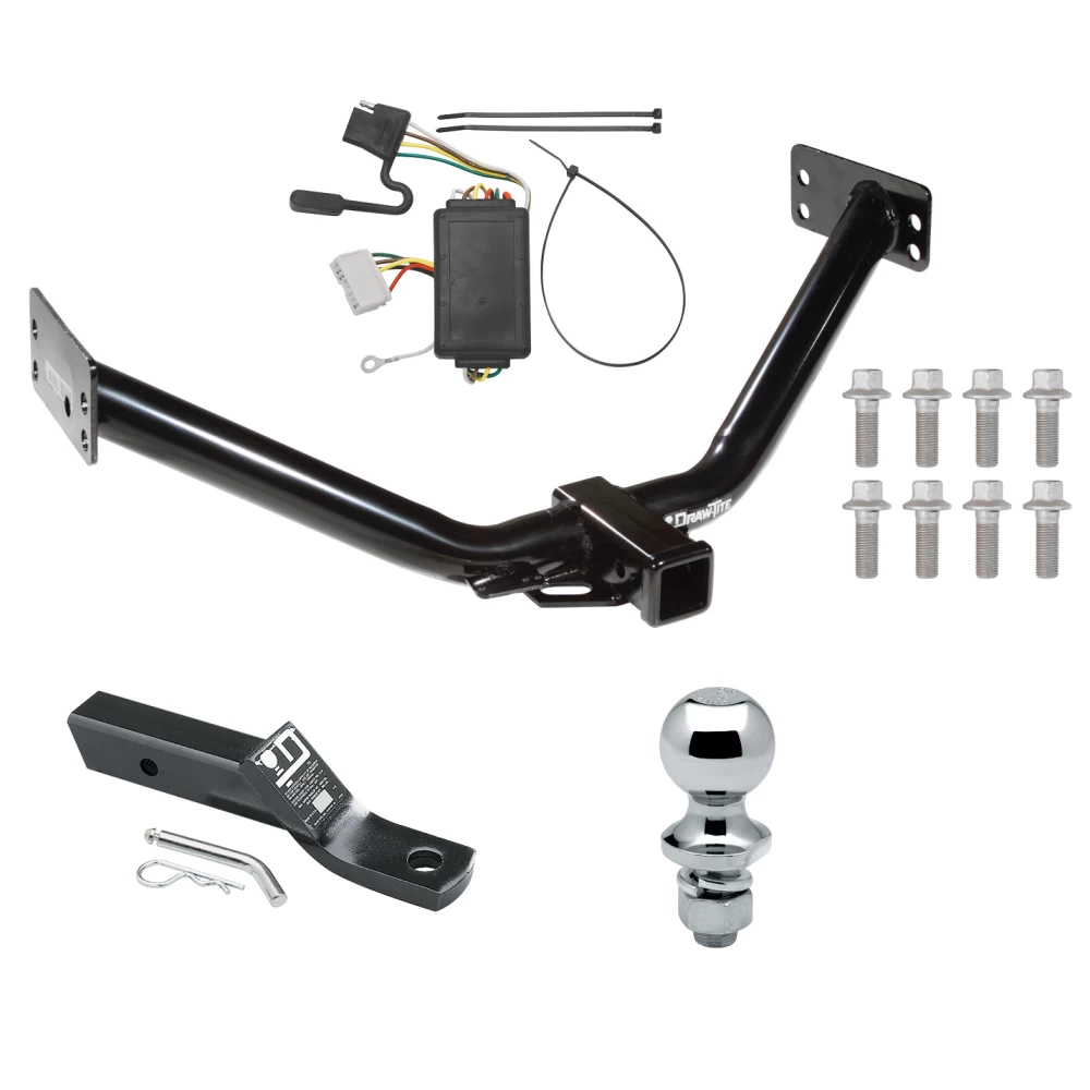 Trailer Tow Hitch For 07-13 Acura MDX All Models Complete Package w/ Wiring and 1-7/8" Ball