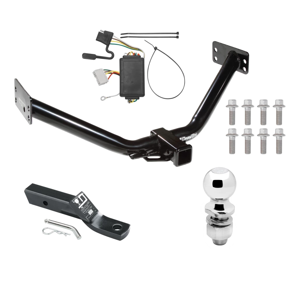 Trailer Tow Hitch For 07-13 Acura MDX All Models Complete Package w/ Wiring and 2" Ball