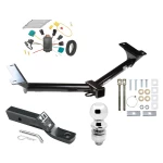 Trailer Tow Hitch For 09-09 Dodge Journey All Models Complete Package w/ Wiring and 2" Ball