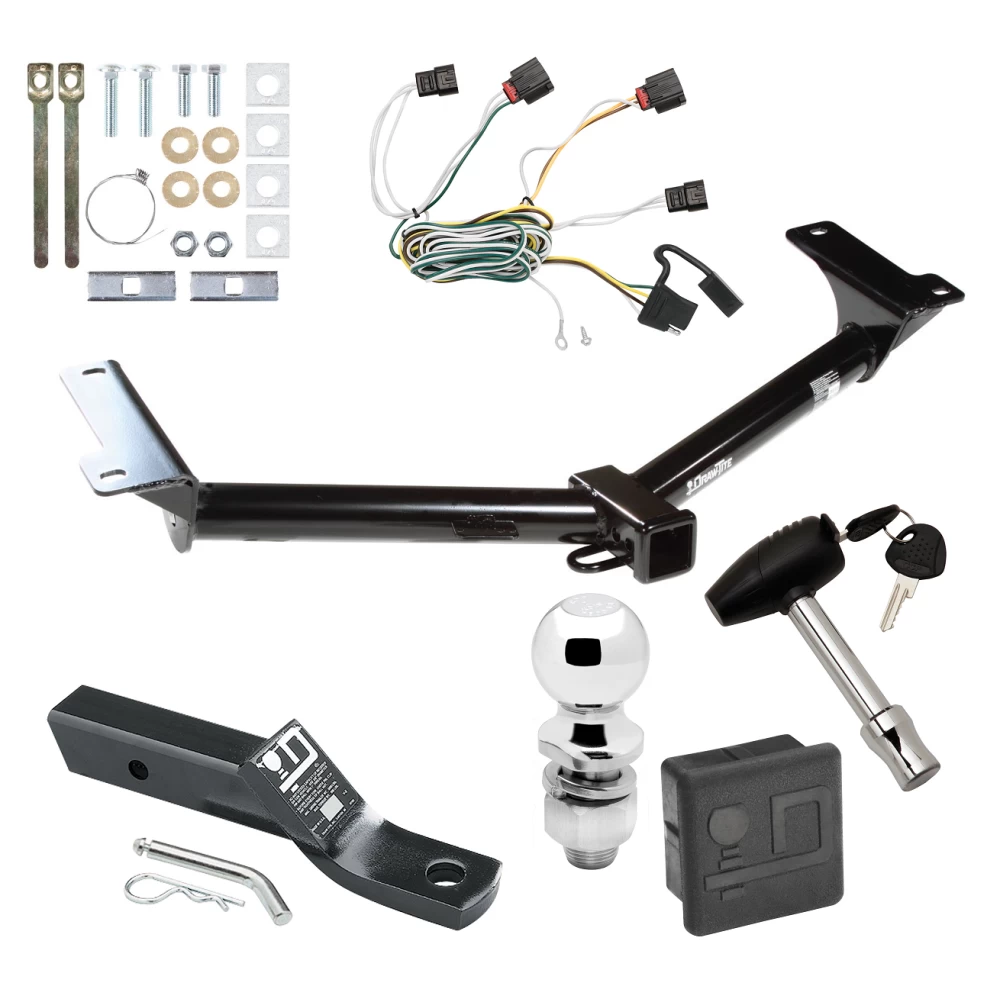 Trailer Tow Hitch For 10-10 Dodge Journey All Models Deluxe Package Wiring 2" Ball and Lock