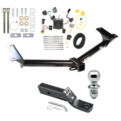 Trailer Tow Hitch For 11-20 Dodge Journey w/ LED Taillights Complete Package w/ Wiring and 1-7/8" Ball