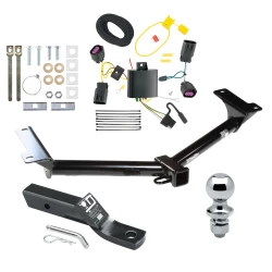 Trailer Tow Hitch For 11-20 Dodge Journey w/o LED Taillights Complete Package w/ Wiring and 1-7/8" Ball