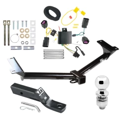 Trailer Tow Hitch For 11-20 Dodge Journey w/o LED Taillights Complete Package w/ Wiring and 2" Ball