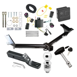 Trailer Tow Hitch For 11-20 Dodge Journey w/o LED Taillights Deluxe Package Wiring 2" Ball and Lock