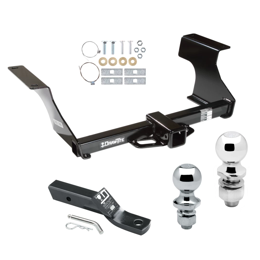 Trailer Tow Hitch For 09-13 Subaru Forester Receiver w/ 1-7/8" and 2" Ball