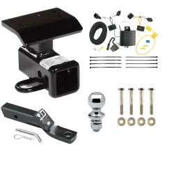 Trailer Tow Hitch For 12-17 Volkswagen Tiguan (2018 Limited) Complete Package w/ Wiring and 1-7/8" Ball
