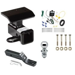 Trailer Tow Hitch For 09-11 Volkswagen Tiguan All Models Complete Package w/ Wiring and 1-7/8" Ball