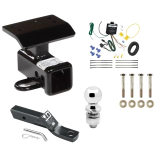 Trailer Tow Hitch For 09-11 Volkswagen Tiguan All Models Complete Package w/ Wiring and 2" Ball