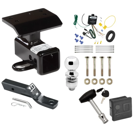 Trailer Tow Hitch For 09-11 Volkswagen Tiguan All Models Deluxe Package Wiring 2" Ball and Lock