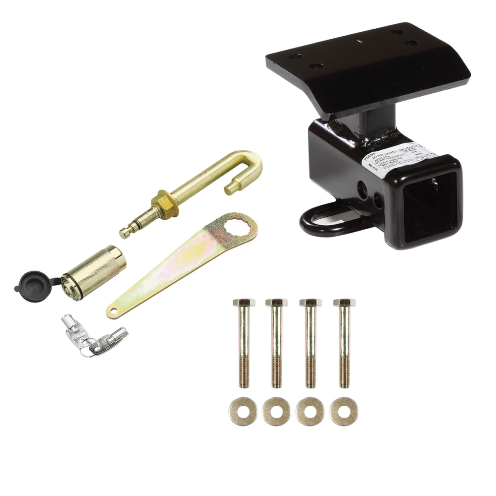 Trailer Tow Hitch For 09-17 VW Tiguan 17-18 Limited Only Class 3 2" Towing Receiver w/ J-Pin Anti-Rattle Lock