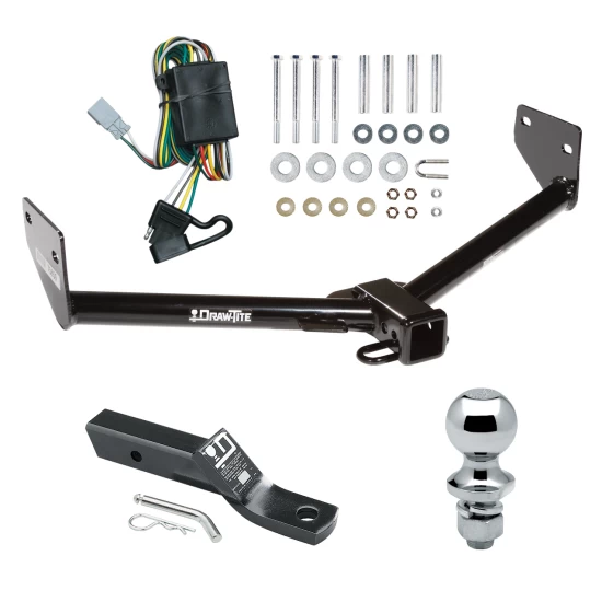 Trailer Tow Hitch For 03-04 Honda Element All Models Complete Package w/ Wiring and 1-7/8" Ball