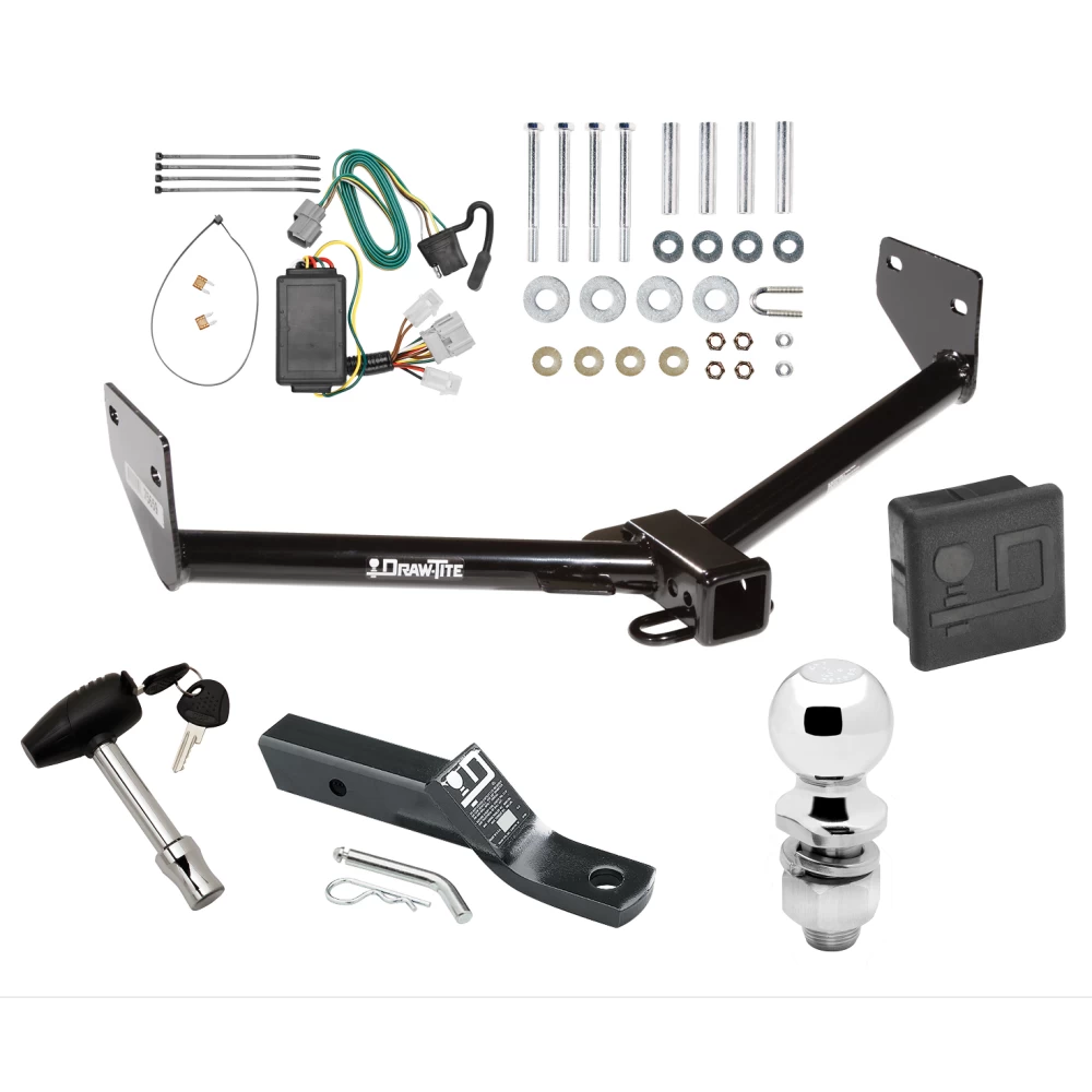 Trailer Tow Hitch For 07-11 Honda Element All Models Deluxe Package Wiring 2" Ball and Lock
