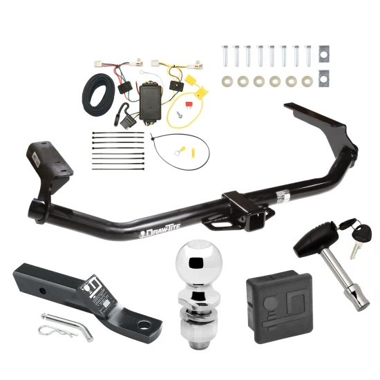 Trailer Tow Hitch For 09-17 Toyota Venza All Models Deluxe Package Wiring 2" Ball and Lock