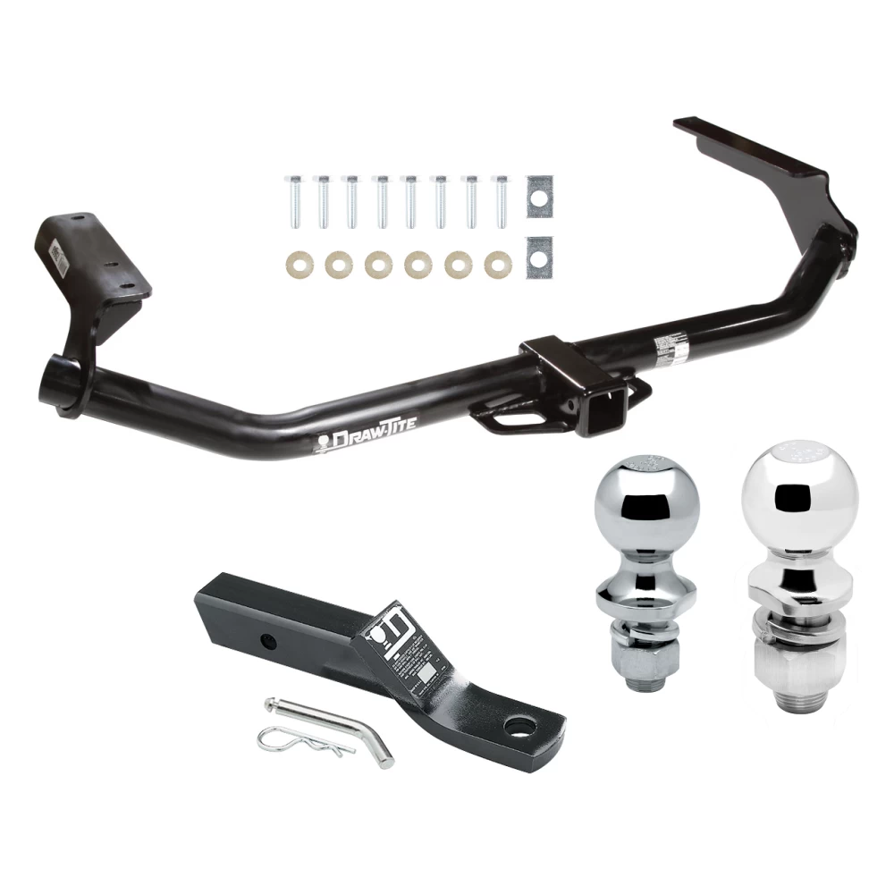 Trailer Tow Hitch For 09-17 Toyota Venza Receiver w/ 1-7/8" and 2" Ball