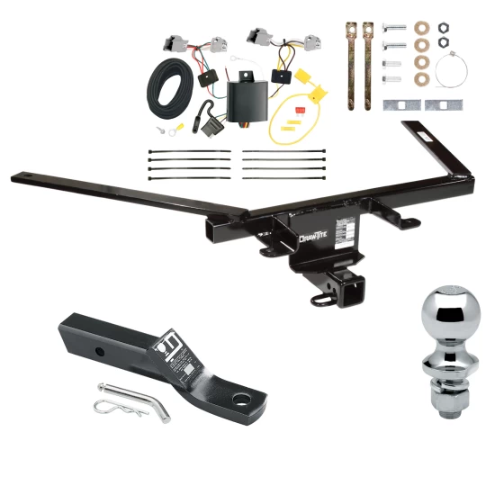 Trailer Tow Hitch For 10-19 Ford Taurus All Models Complete Package w/ Wiring and 1-7/8" Ball