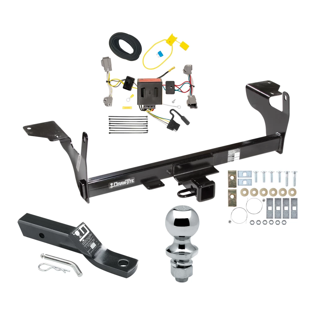 Trailer Tow Hitch For 10-17 Volvo XC60 All Models Complete Package w/ Wiring and 1-7/8" Ball