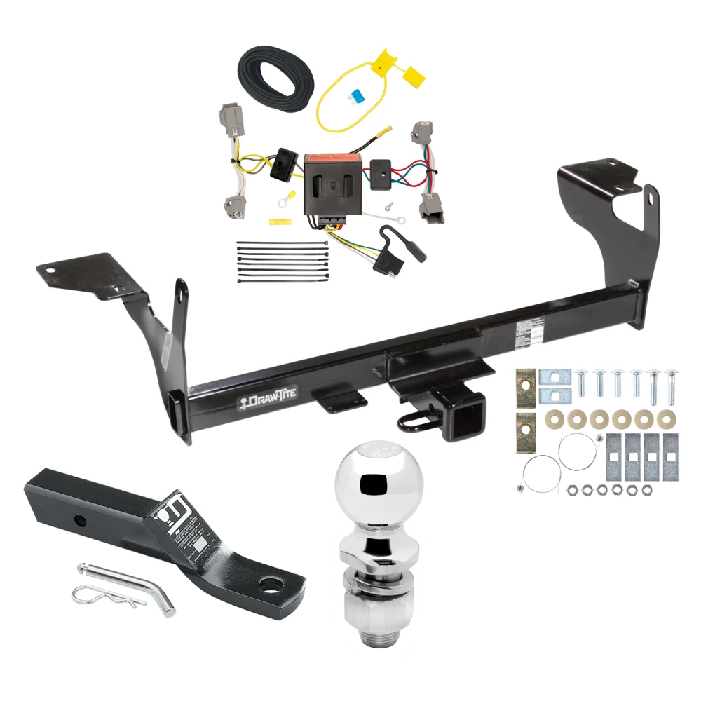 Trailer Tow Hitch For 10-17 Volvo XC60 All Models Complete Package w/ Wiring and 2" Ball