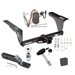 Trailer Tow Hitch For 10-19 Subaru Outback Wagon Deluxe Package Wiring 2" Ball and Lock